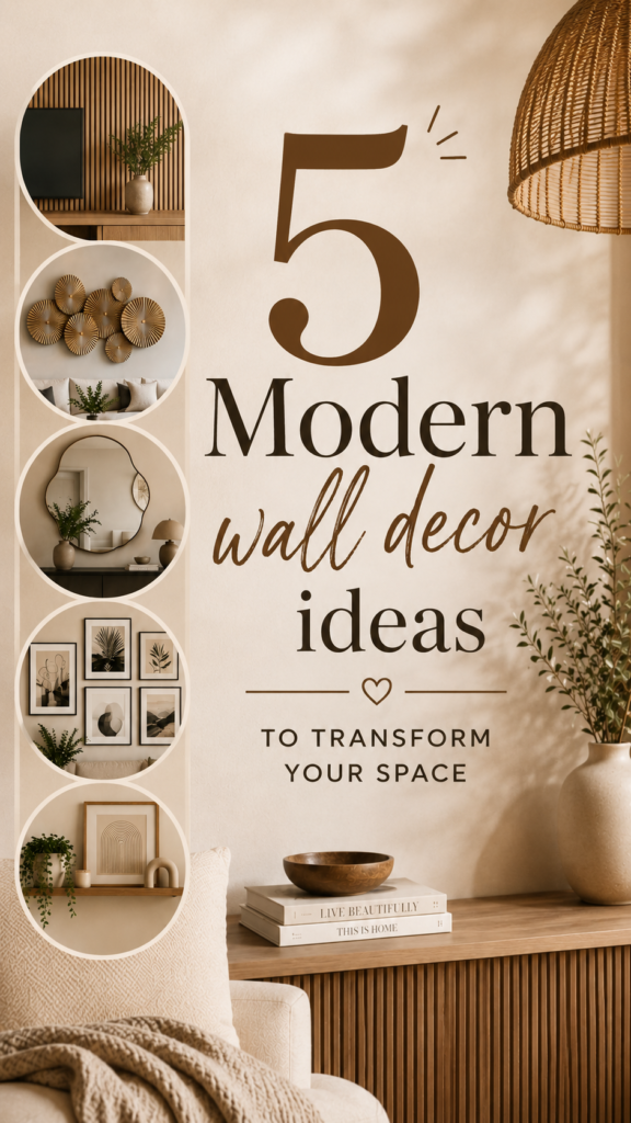 Modern Wall Decor Ideas to Transform Your Space