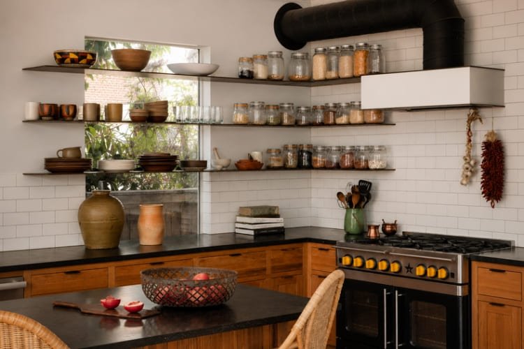 Add Stylish Open Shelving