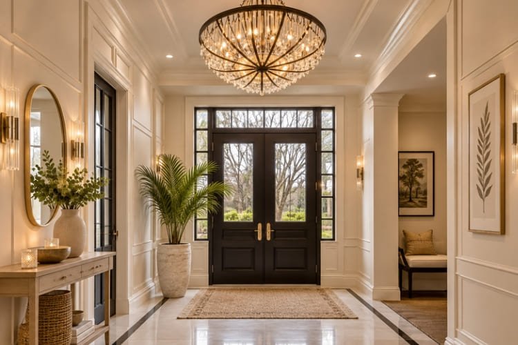 Layer Lighting for a Cozy Welcome