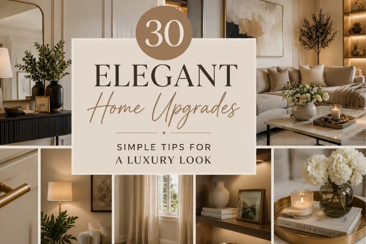 ✨ Elegant Home Upgrades: 30 Simple Tips for a Luxury Look