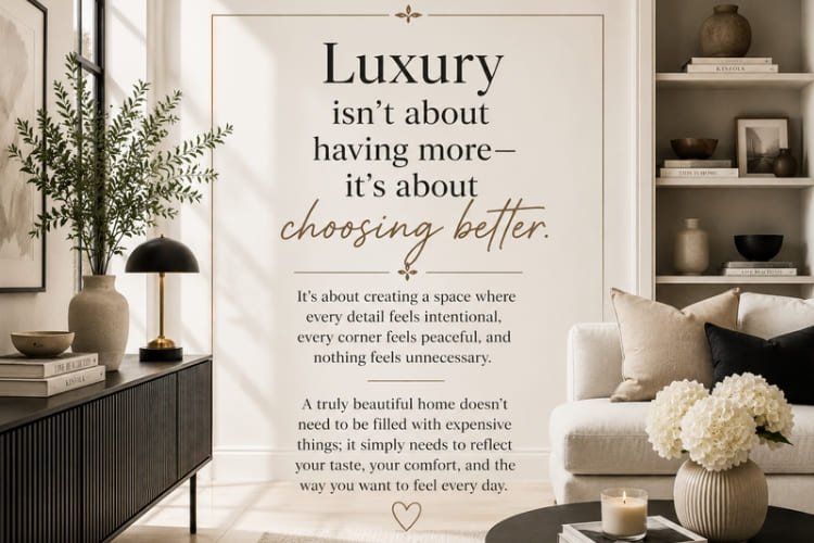 “Luxury isn’t about having more—it’s about choosing better.