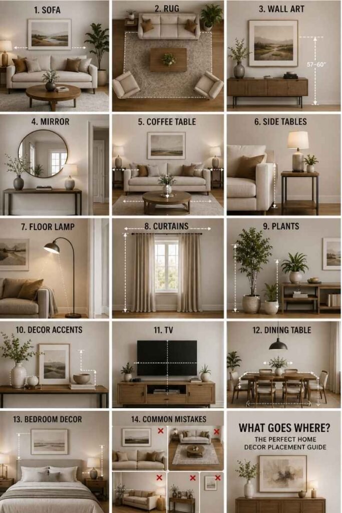 What Goes Where? The Perfect Home Decor Placement Guide