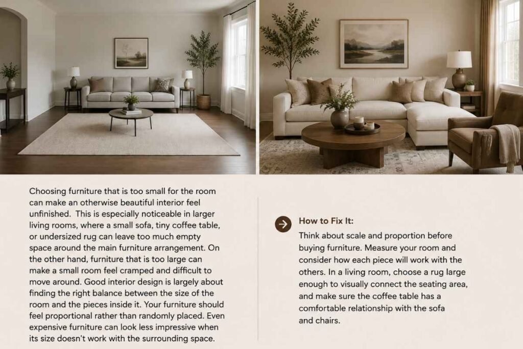 Choosing Furniture That Is Too Small