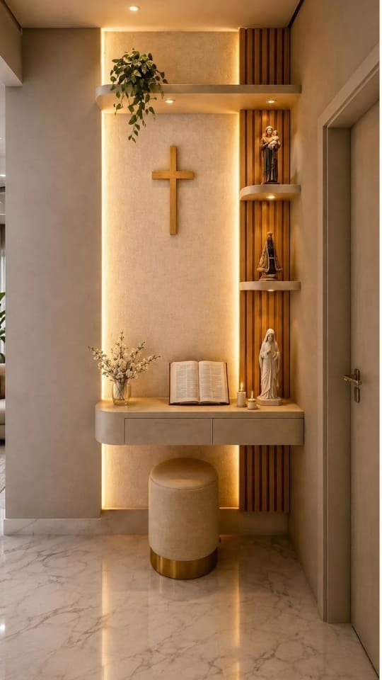 Minimalist Christian Prayer Corner Ideas | Small Space Home Altar ✨