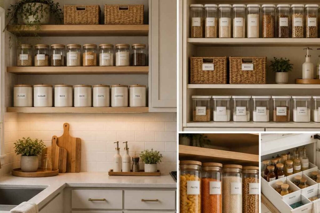 Use Matching Containers to Reduce Visual Clutter