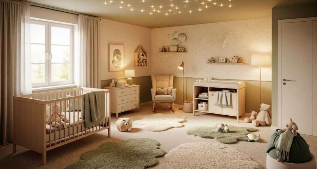 Cozy Nordic Pastel Nursery