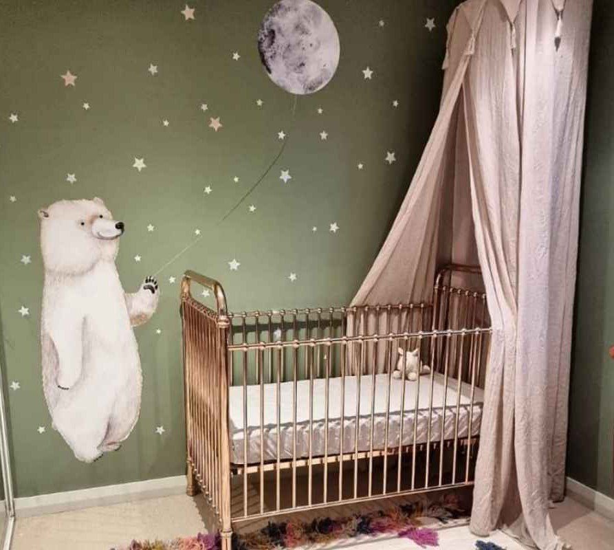 Earthy Olive & Cream Nursery