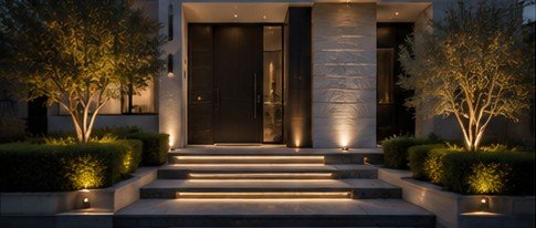 Dramatic Evening Entrance