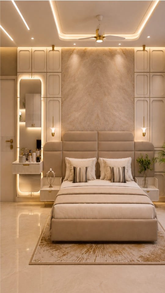 Sophisticated Beige Bedroom