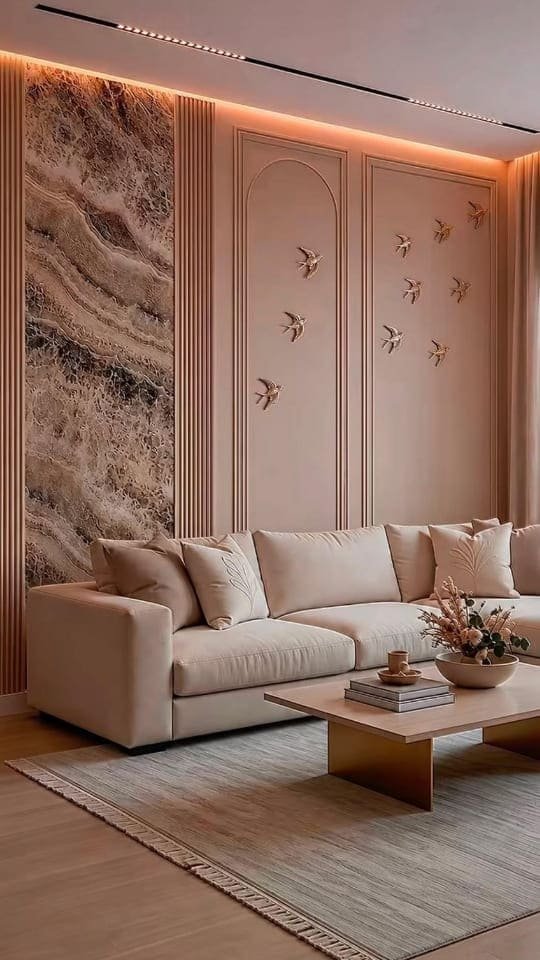 European Arched Moulding & 3D Tree Relief