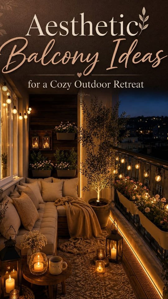 Aesthetic Balcony Ideas for a Cozy Outdoor Retreat