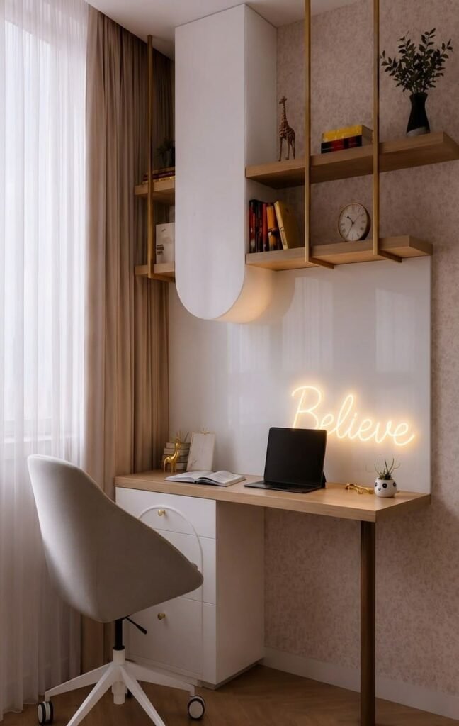 Aesthetic Home Office Ideas for a Cozy & Elegant Workspace