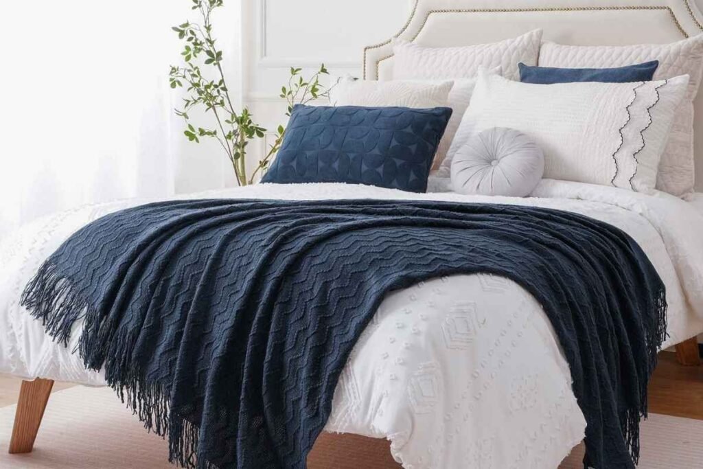 Add a Textured Throw Blanket