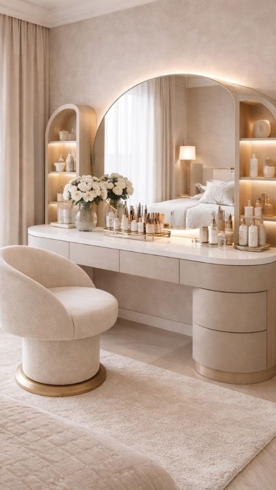 Soft Neutral Boutique Vanity