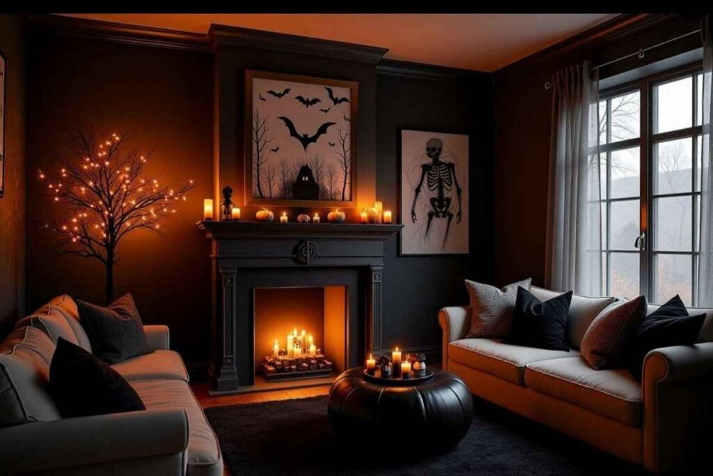 Cozy Gothic Living Room Glow