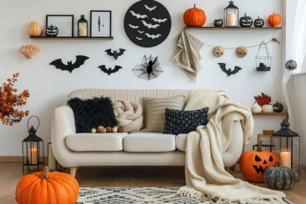 Spooky Bat Wall with Cozy Seating