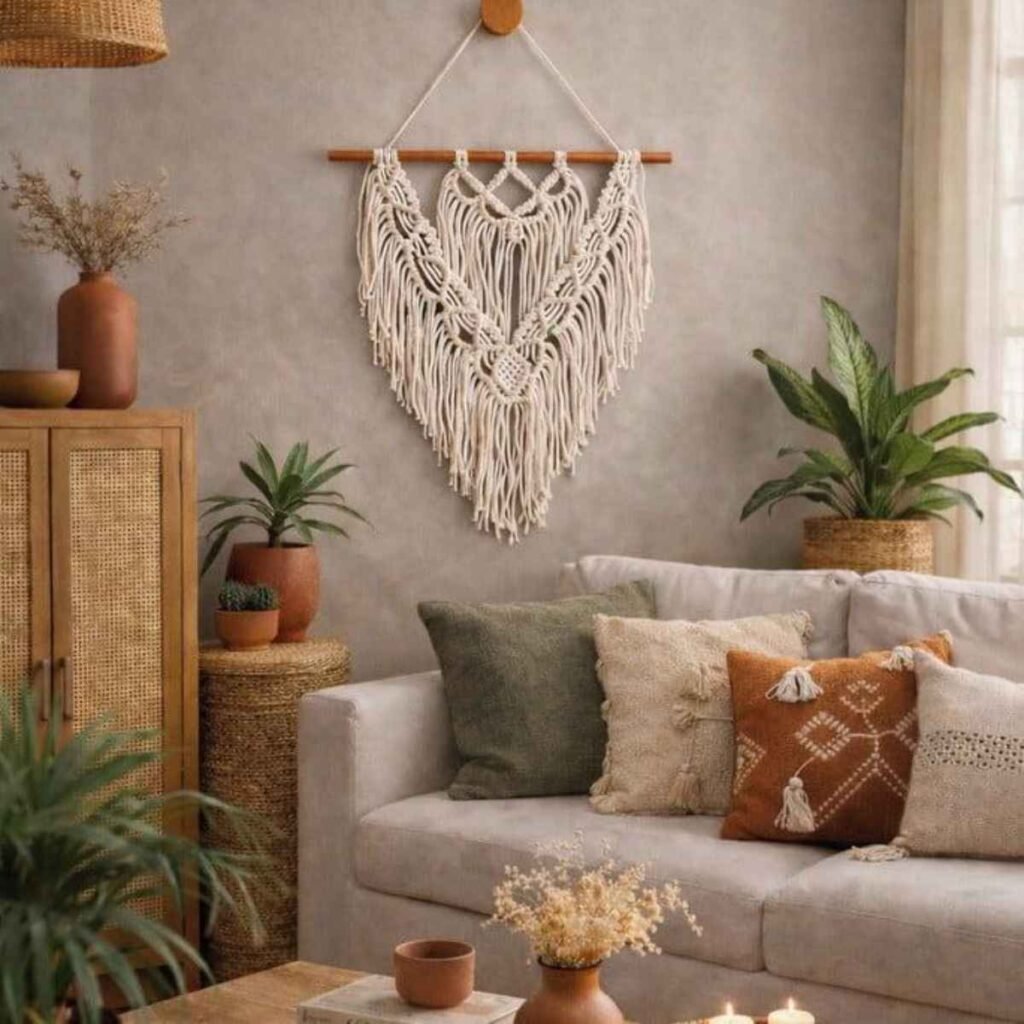 Macrame Driftwood Wall Hanging