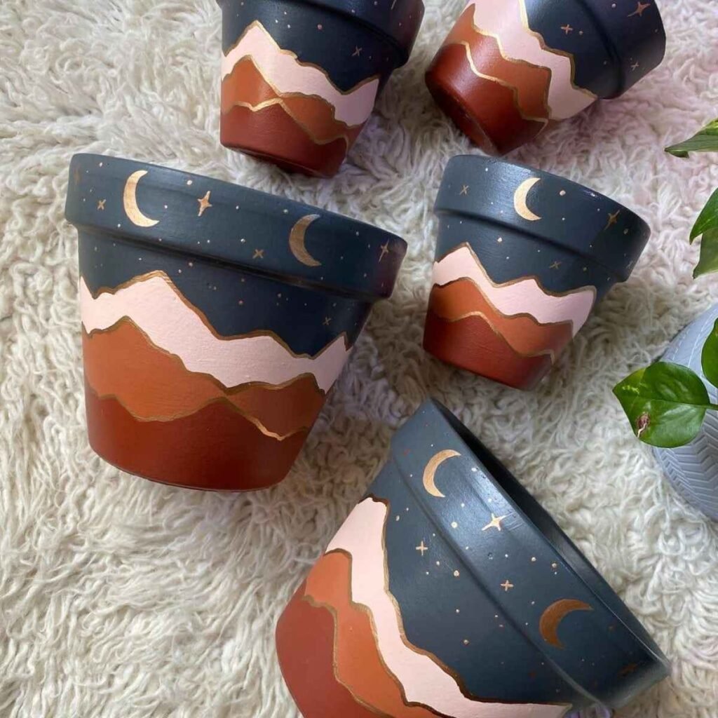 Painted Terracotta Pot Collection