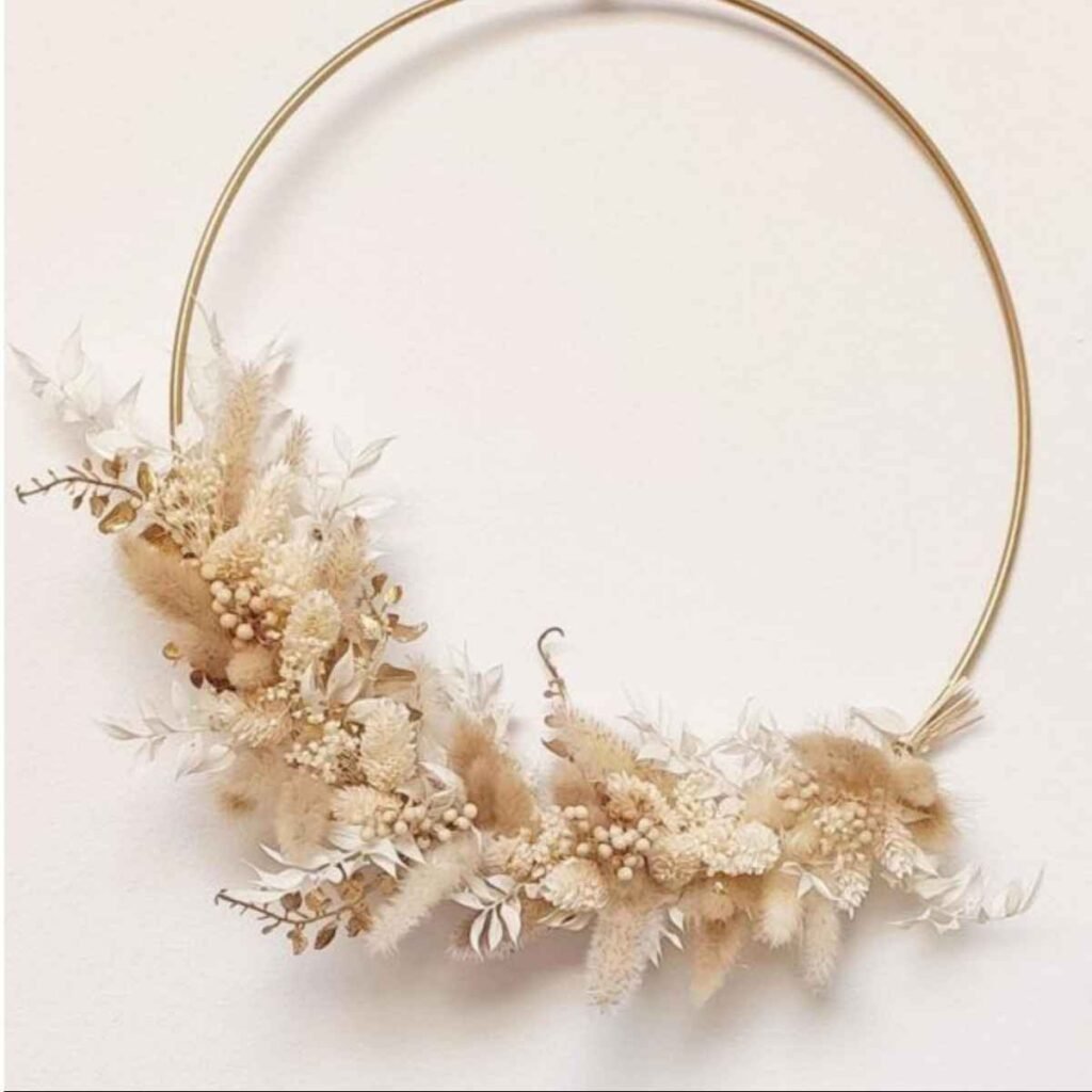 DIY Dried Flower Hoop