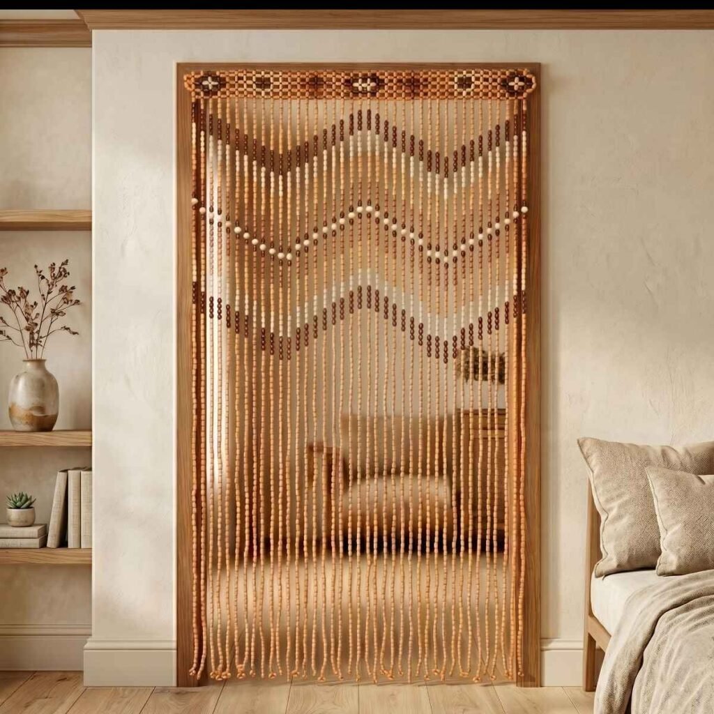 DIY Beaded Curtain Accent