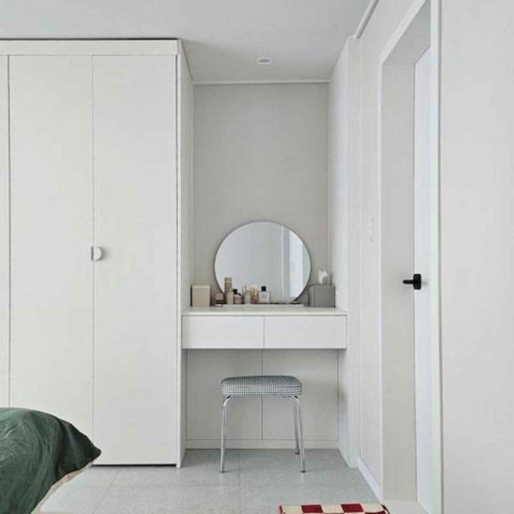 Compact Wardrobe and Floating Vanity