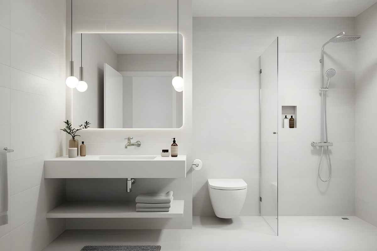 Luxury Minimalist Bathroom Design ✨