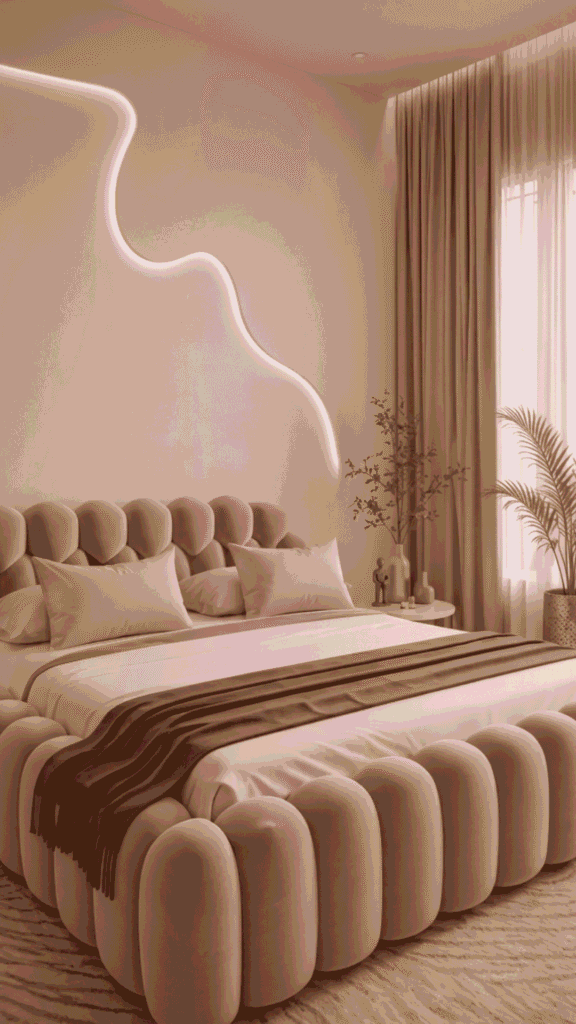The Cream Velvet Luxe Cloud Bed