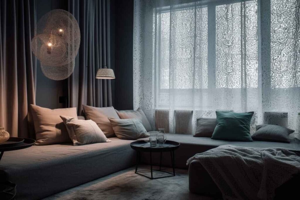 Dark Scandinavian Living Room