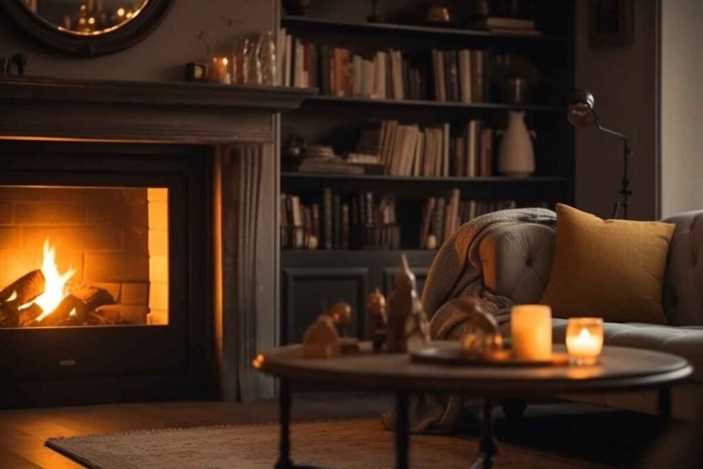 Dark Scandinavian Reading Corner