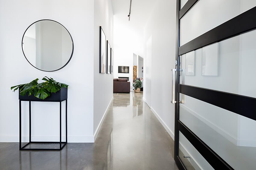 Dark Scandinavian Hallway