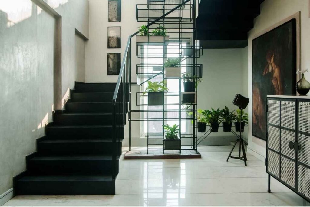 Dark Scandinavian Staircase