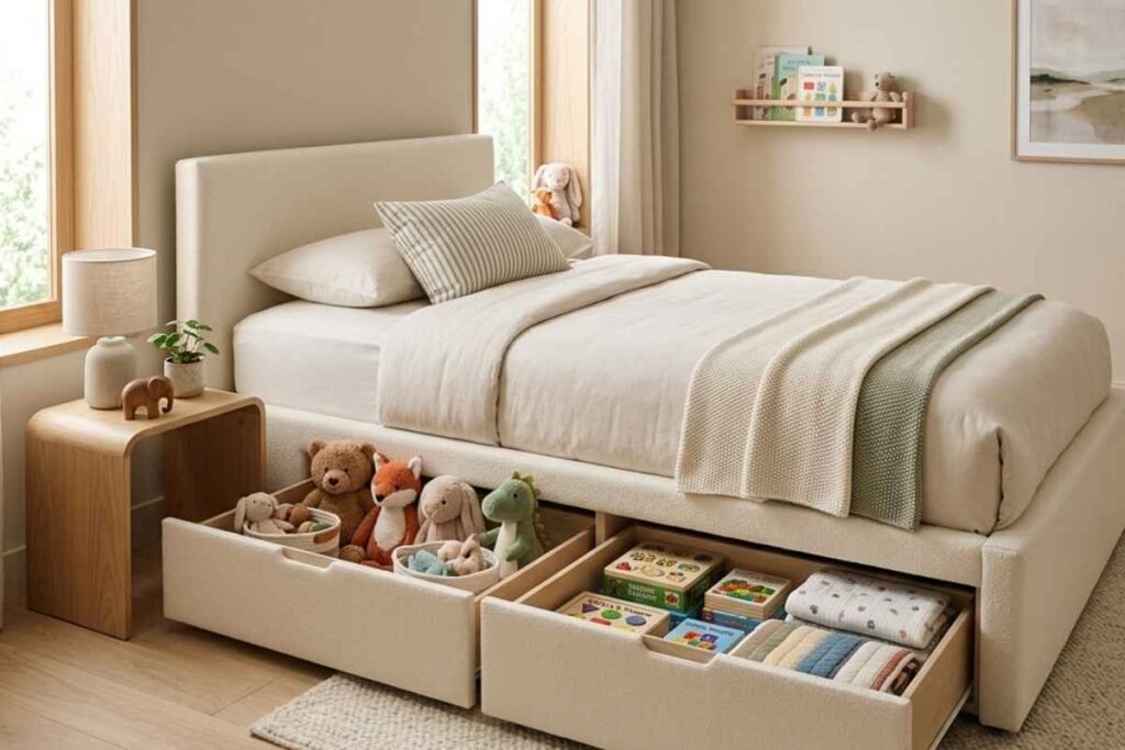 Hide Toys in Deep Drawers Under the Bed