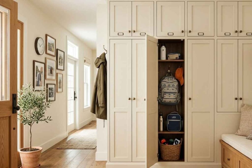Give School Bags a Hidden Cubby Wall