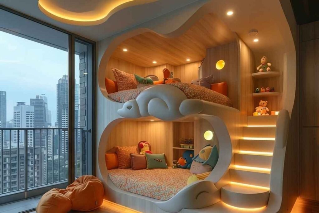 Sunset Orange Pod Bunk