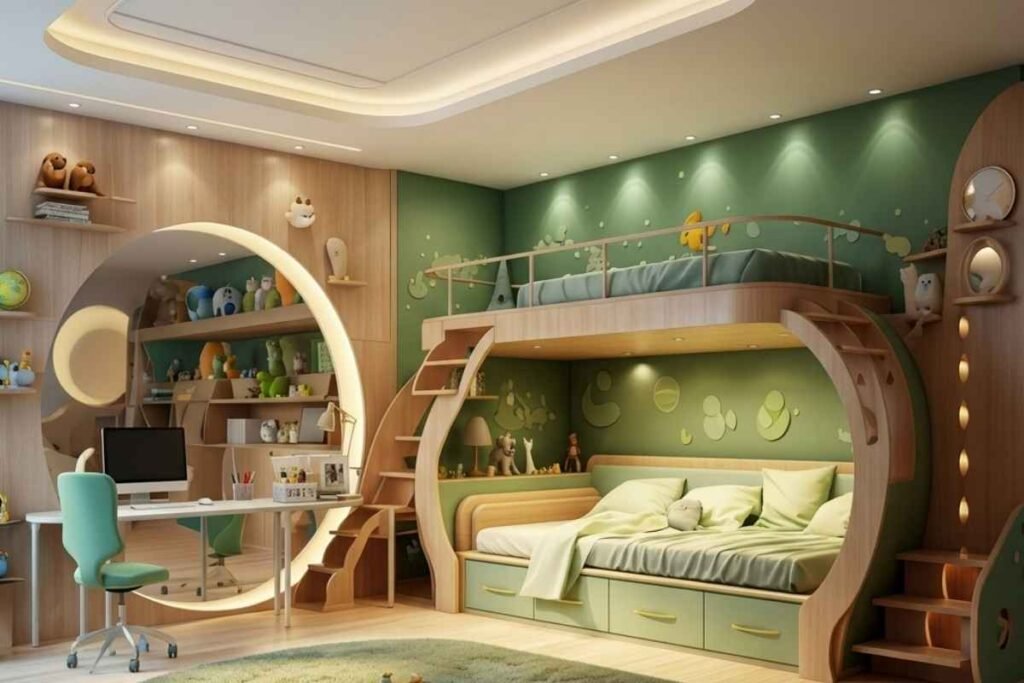 Sage Green Alcove Bunk