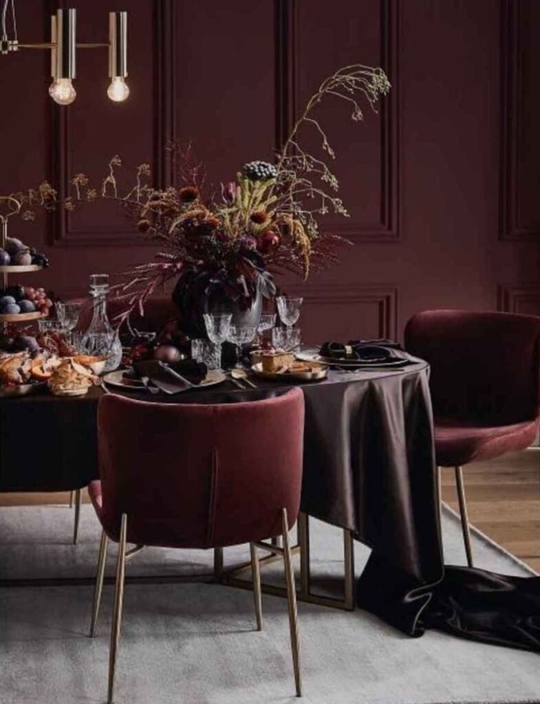 Style a Moody Burgundy Thanksgiving Tablescape