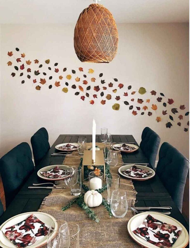 Decorate With Oversized Paper Leaves