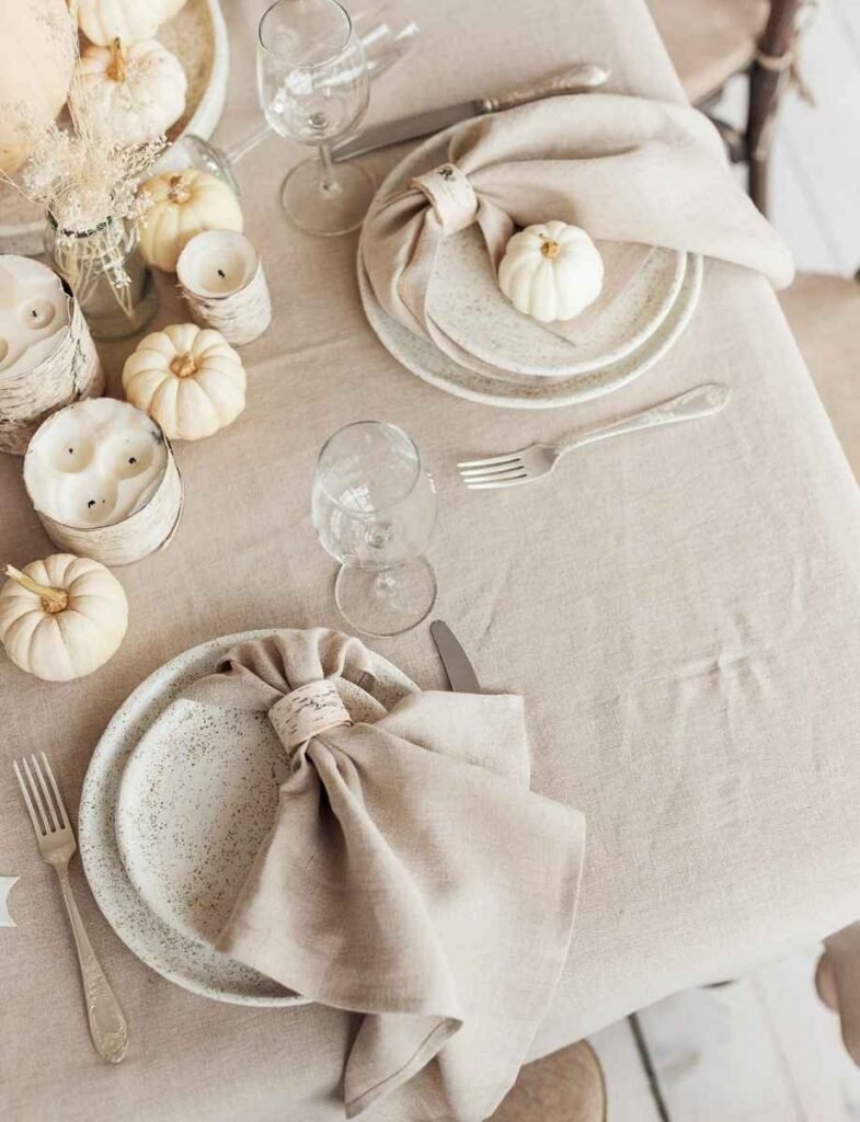 Add a Layered Linen Table Setting