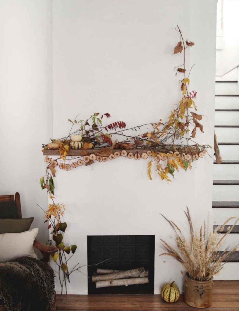 Turn Your Fireplace Into a Thanksgiving Focal Point