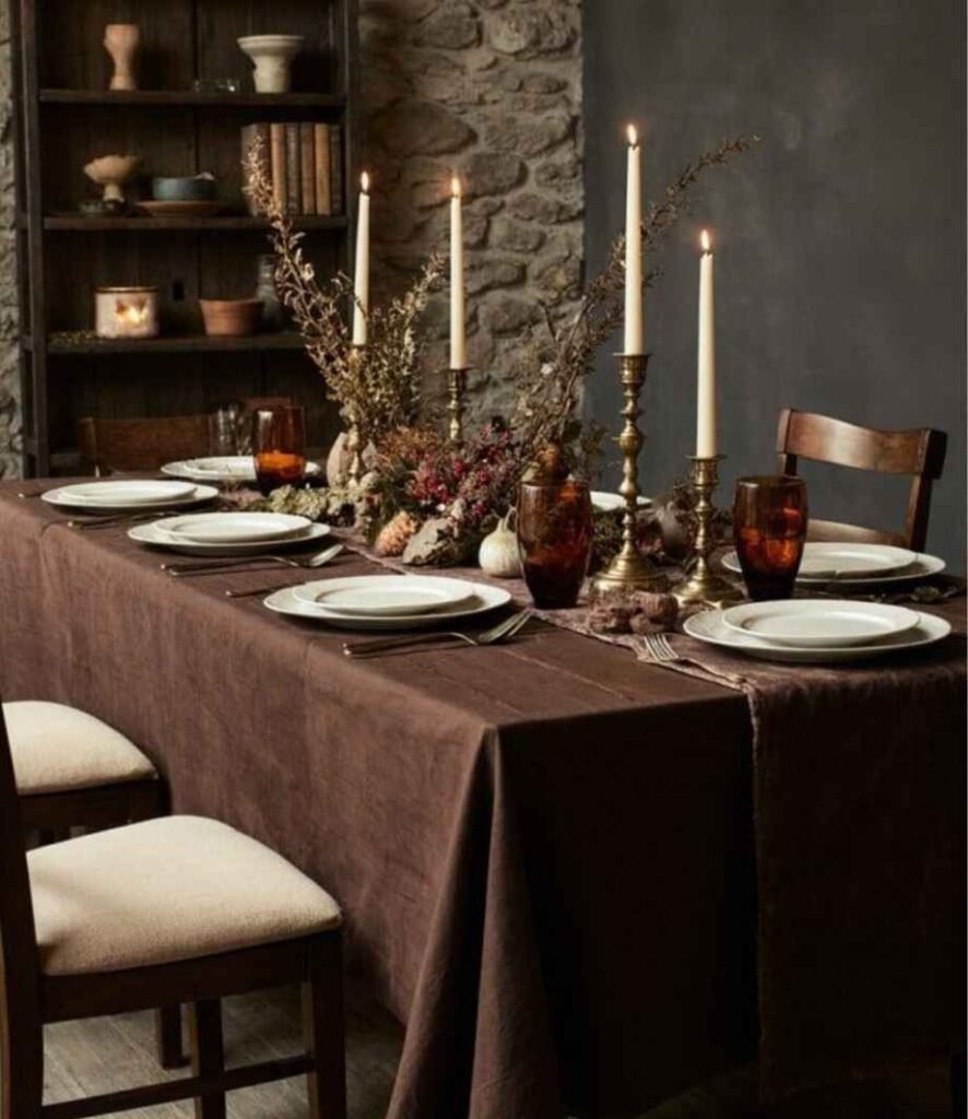 Bring in Chocolate Brown Accents