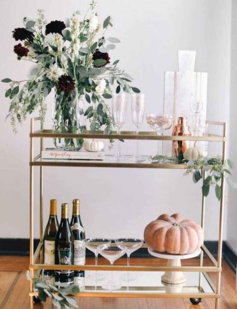 Create a Thanksgiving Bar Cart