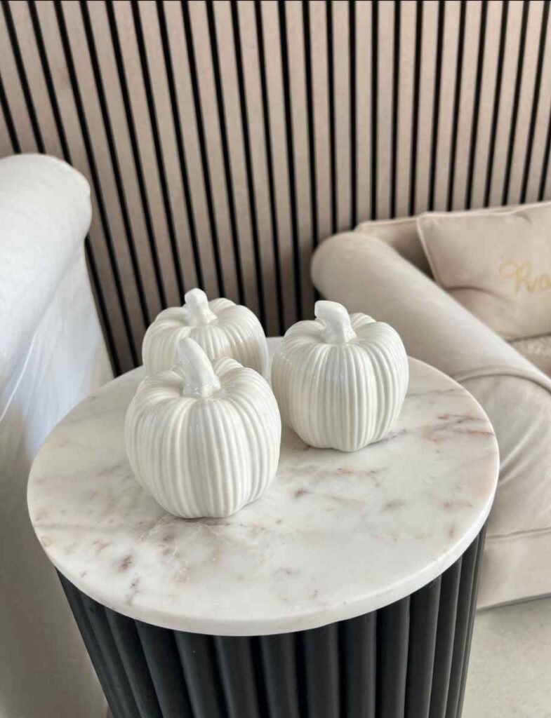 Decorate With Sculptural Ceramic Pumpkins