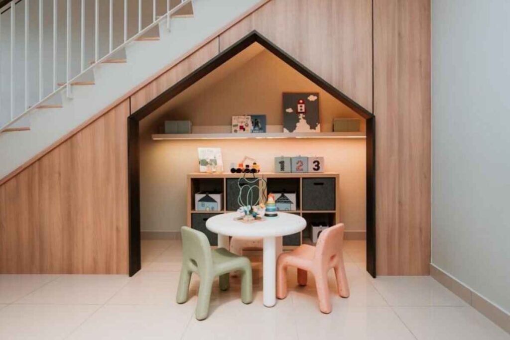 Built-In Under-Stairs Play Nook