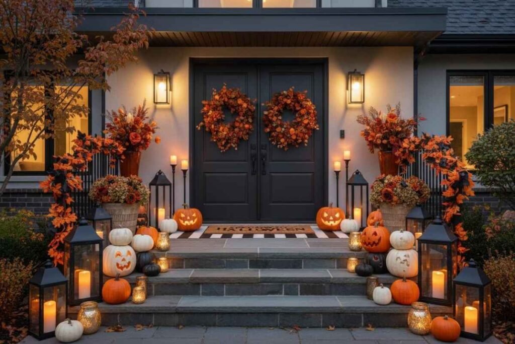 Sophisticated Halloween Front Porch