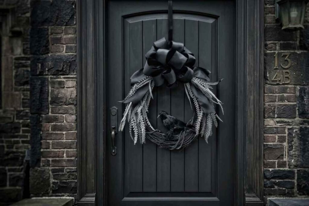 Contemporary Halloween Wreath